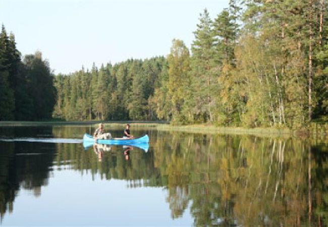 Ferienhaus in Skillingaryd - Ferienhaus am Wasser mit Boot und Angelmöglichkeiten