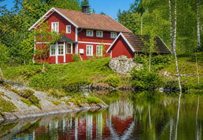 Ferienhaus in Skillingaryd - Ferienhaus am Wasser mit Angelmöglichkeiten