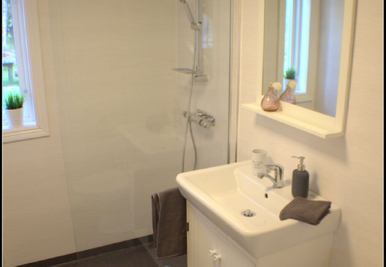 Ferienhaus in Lammhult - Ferienhaus mit Internet und Sauna und Boot am See Stråken in Småland