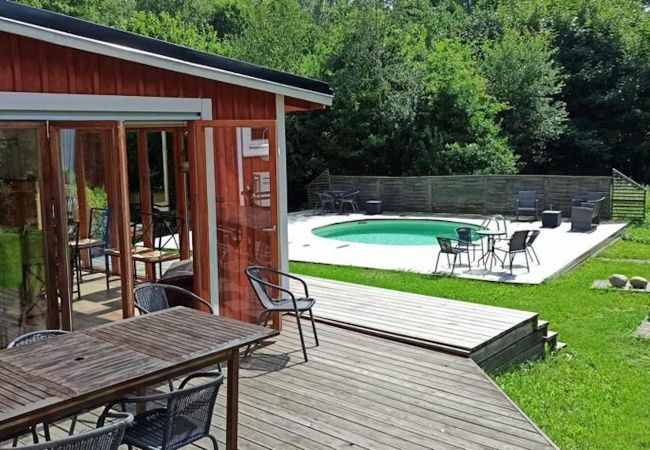 Ferienhaus in Ryd - Grosses, geräumiges Ferienhaus in Alleinlage mit Wintergarten - Whirlpool - Pool - Sauna
