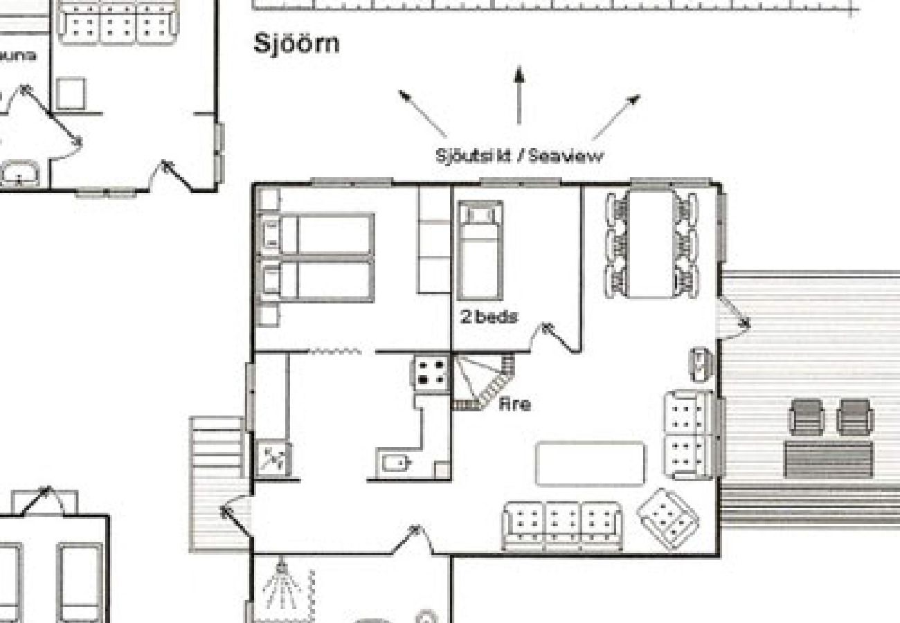 Ferienhaus in Vikbolandet - Urlaub mit Meerblick und Sauna