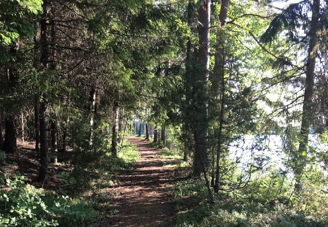 Ferienhaus in Aspabruk - Ferienhaus mitten im Wald von Trived zwischen zwei Seen