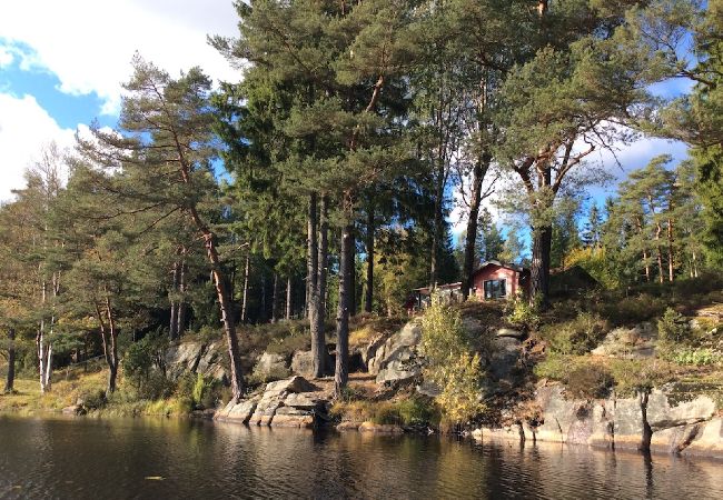 Ferienhaus in Hällingsjö - Urlaub an einem Badesee in Halland