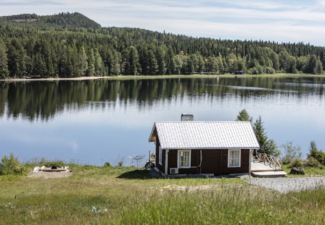 Ferienhaus in Gällö - Traumlage mit riesiger Terrasse direkt am See