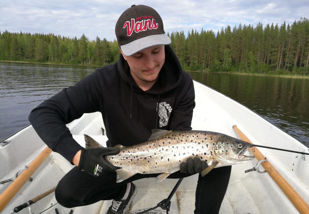 Ferienhaus in Gällö - Traumlage mit riesiger Terrasse direkt am See