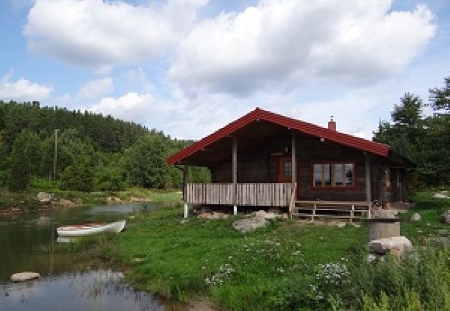 Ferienhaus in Horn - Naturschön gelegene Blockhütte mit fantastischem Seeblick