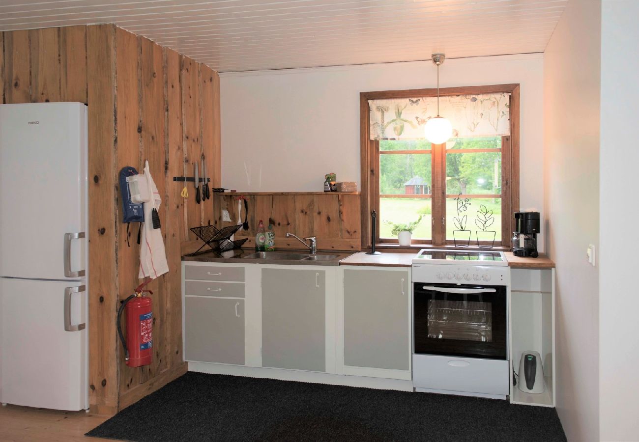 Ferienhaus in Holsbybrunn - Rot-weisses Ferienhaus naturschön am Fluss Emån gelegen