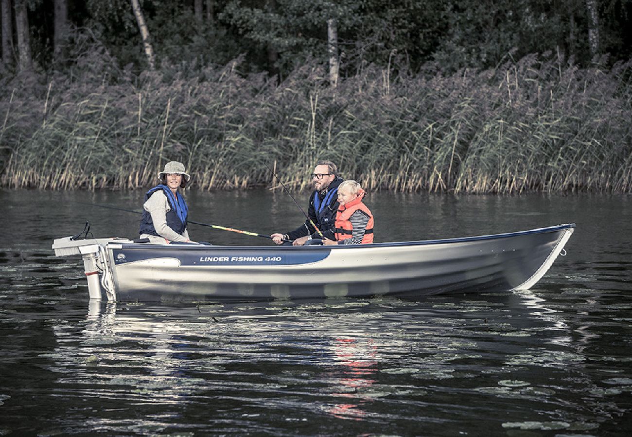 Ferienhaus in Väckelsång - Traumurlaub am See mit Motorboot und Pool vor der Tür