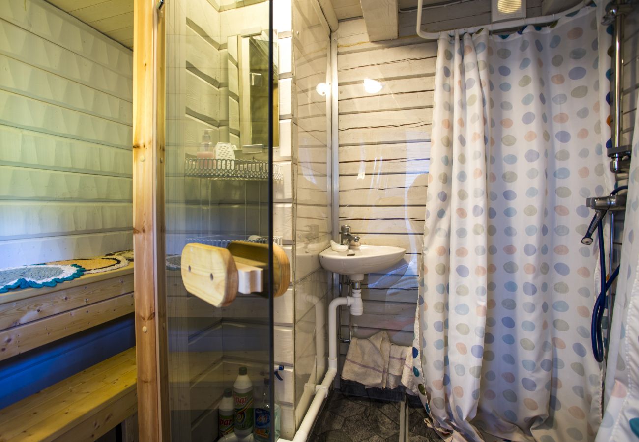 Ferienhaus in Gällö - Wunderbares Ferienhaus direkt am See mit Sauna, Wifi und Wildnisbad (mietbar)