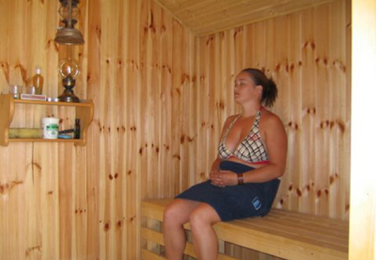 Ferienhaus in Vissefjärda - Ferienhaus in den Wäldern Smålands  mit Boot unweit vom See mit Boot, Internet und Sauna am See