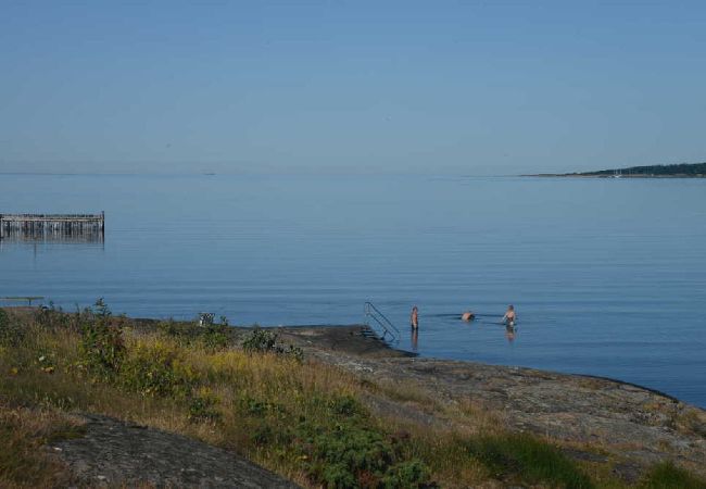 Ferienhaus in Åsa - Großes Ferienhaus 400 Meter vom Meer