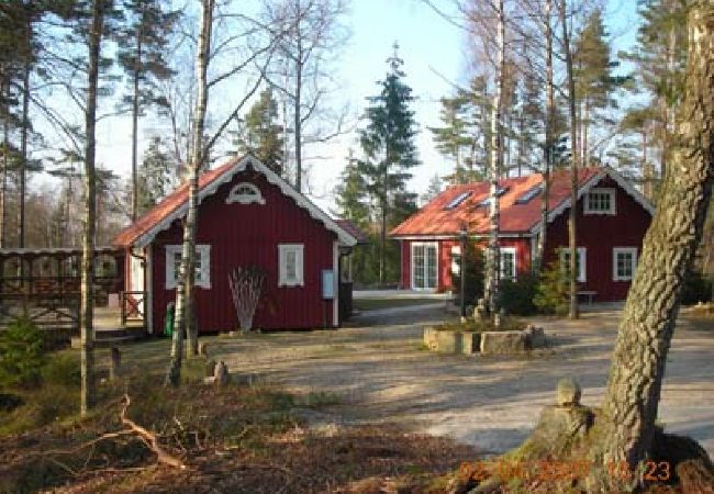 Ferienhaus in Bjärnum - 2 Ferienhäuser mit Sauna und Whirlpool direkt am See