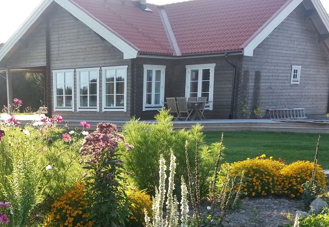 Ferienhaus in Storå - Block-Ferienhaus mit am See mit hohem Standard Ferienhaus in Storå - Block-Ferienhaus mit am See mit hohem Standard