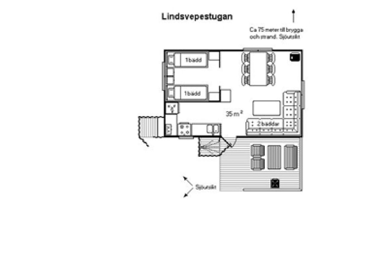 Ferienhaus in Vikbolandet - Angler-Ferienhaus 50 Meter vom Wasser 