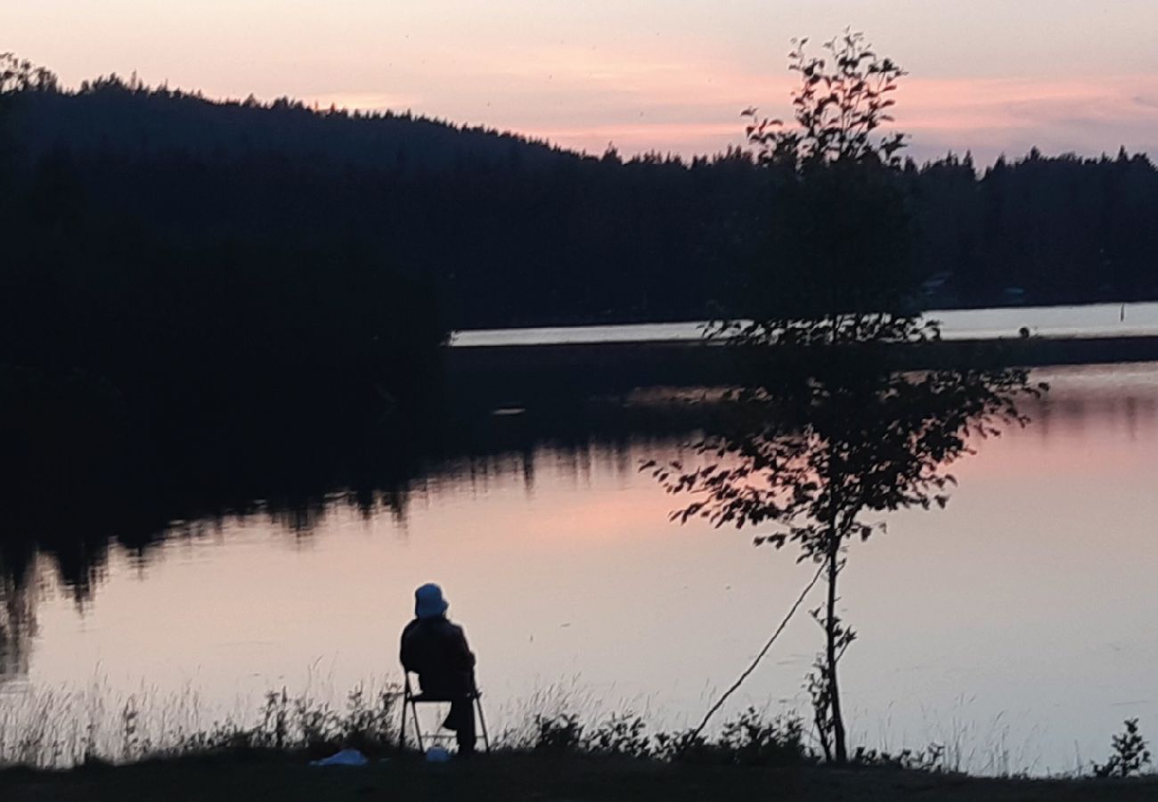 Ferienhaus in Svärdsjö - Modernes Ferienhaus direkt am wunderschönen Hinsensee