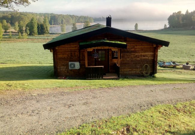 Ferienhaus in Karl Gustav - Wikinger-Ferienhaus mit Seeblick und hervorragenden Angelmöglichkeiten