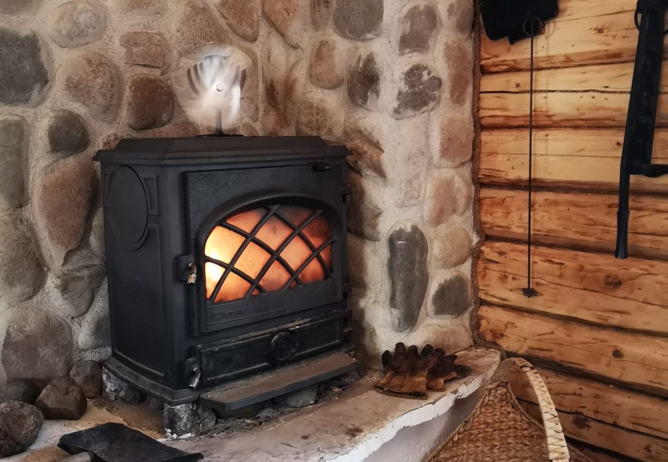 Ferienhaus in Gällö - Urgemütliches Blockhaus am Seeufer und mitten im Wald