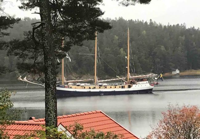 Ferienhaus in Värmdö - Komfort-Ferienhaus mit Meerblick bei Stockholm