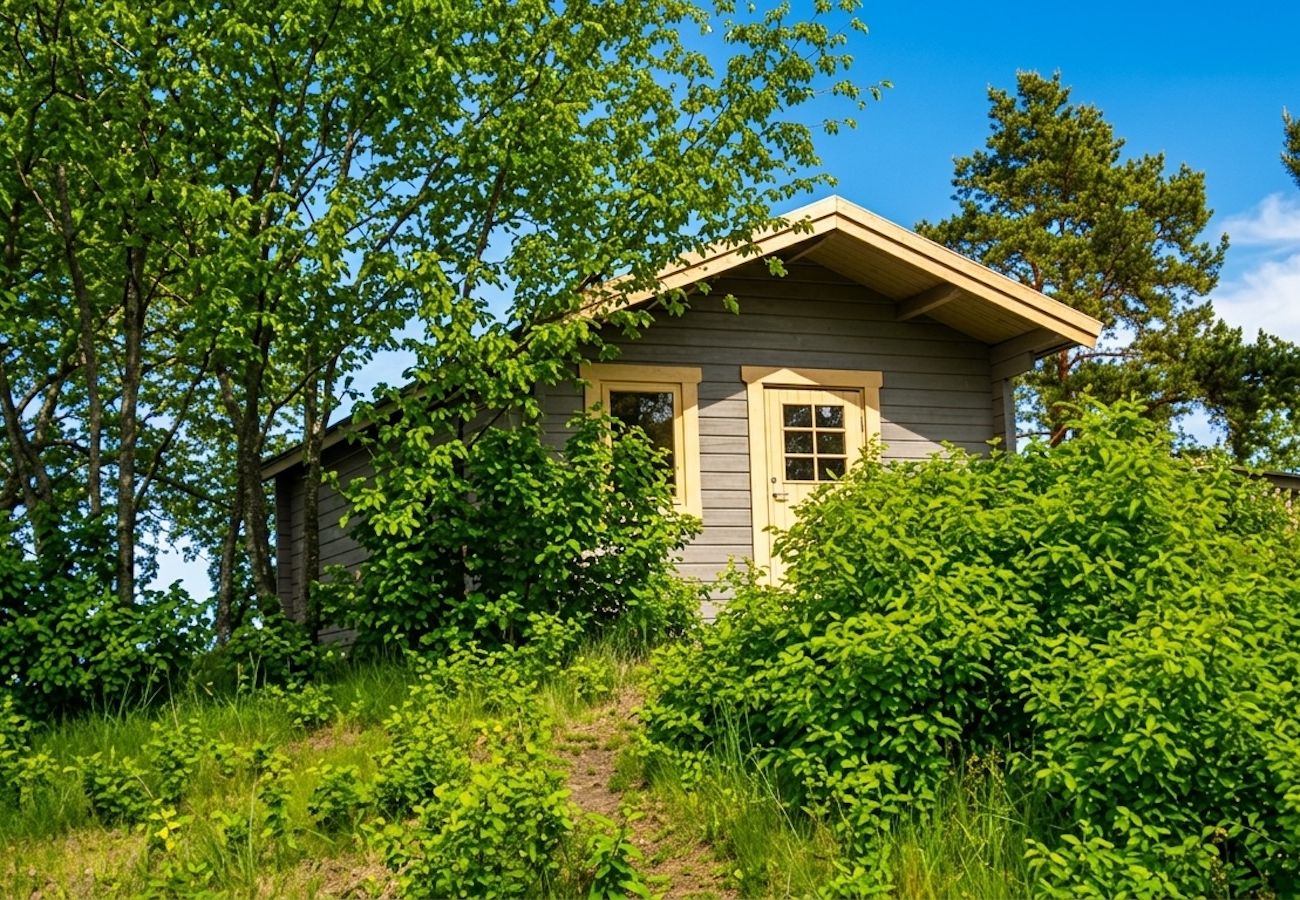 Ferienhaus in Bergkvara - Ferienhäusschen auf einer Anhöhe mit Meerblick 