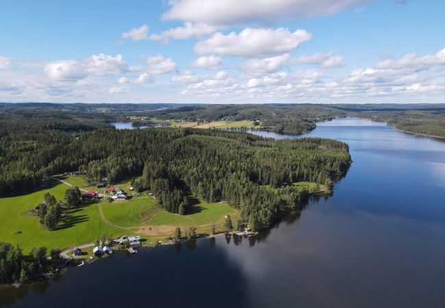 House in Gällö - Wonderful holiday home right on the lake with sauna, WiFi and wilderness pool