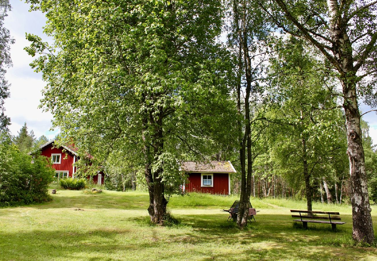 House in Sävsjöström - Holiday in a secluded location in the middle of the forest with sauna and canoe