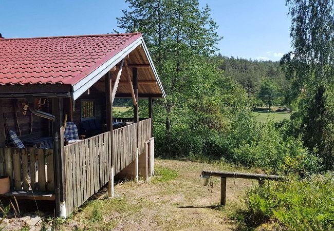 House in Horn - Beautiful log holiday home not far from the lake with the possibility of motorboat rental