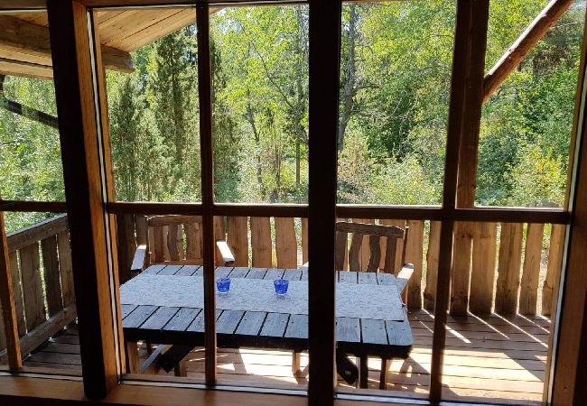 House in Horn - Beautiful log holiday home not far from the lake with the possibility of motorboat rental House in Horn - Beautiful log holiday home not far from the lake with the possibility of motorboat rental