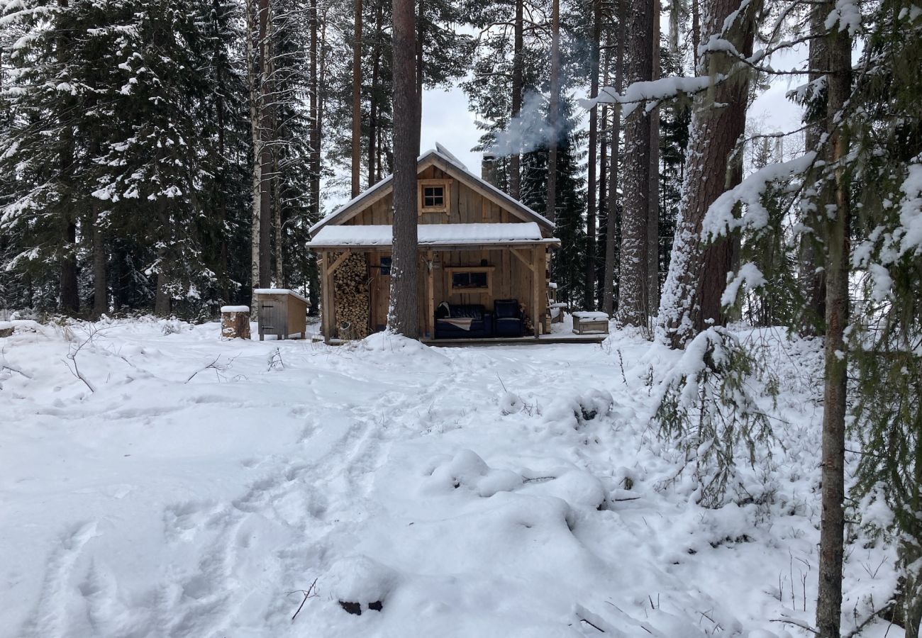 House in Gällö - Cozy log cabin on the lakeshore and in the middle of the forest