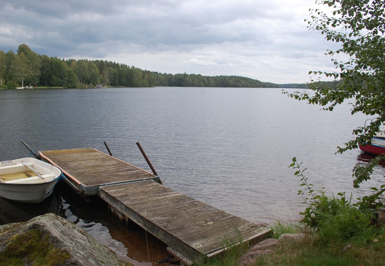 House in Tranås - Nice holiday home on lake property with boat and sauna