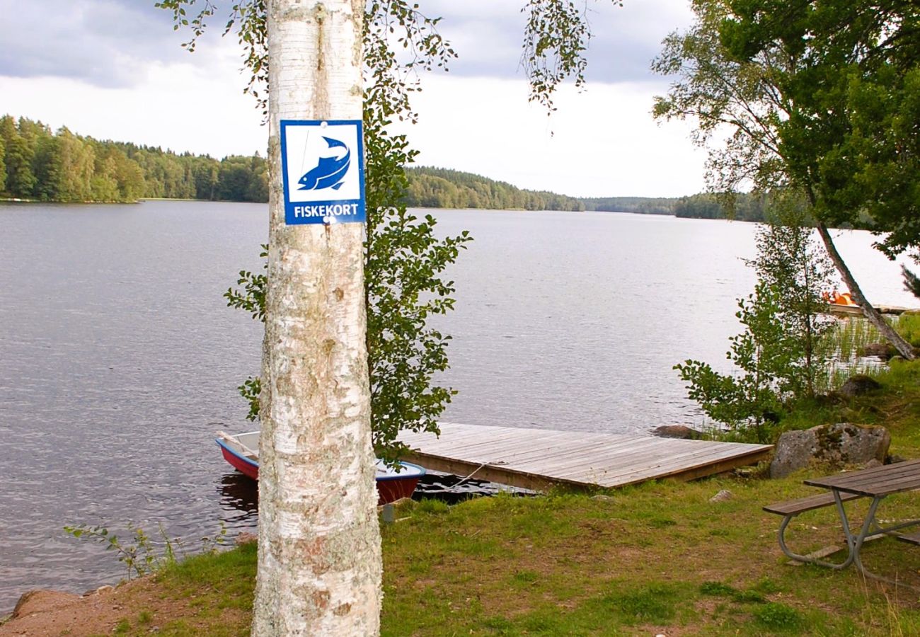 House in Tranås - Nice holiday home on lake property with boat and sauna