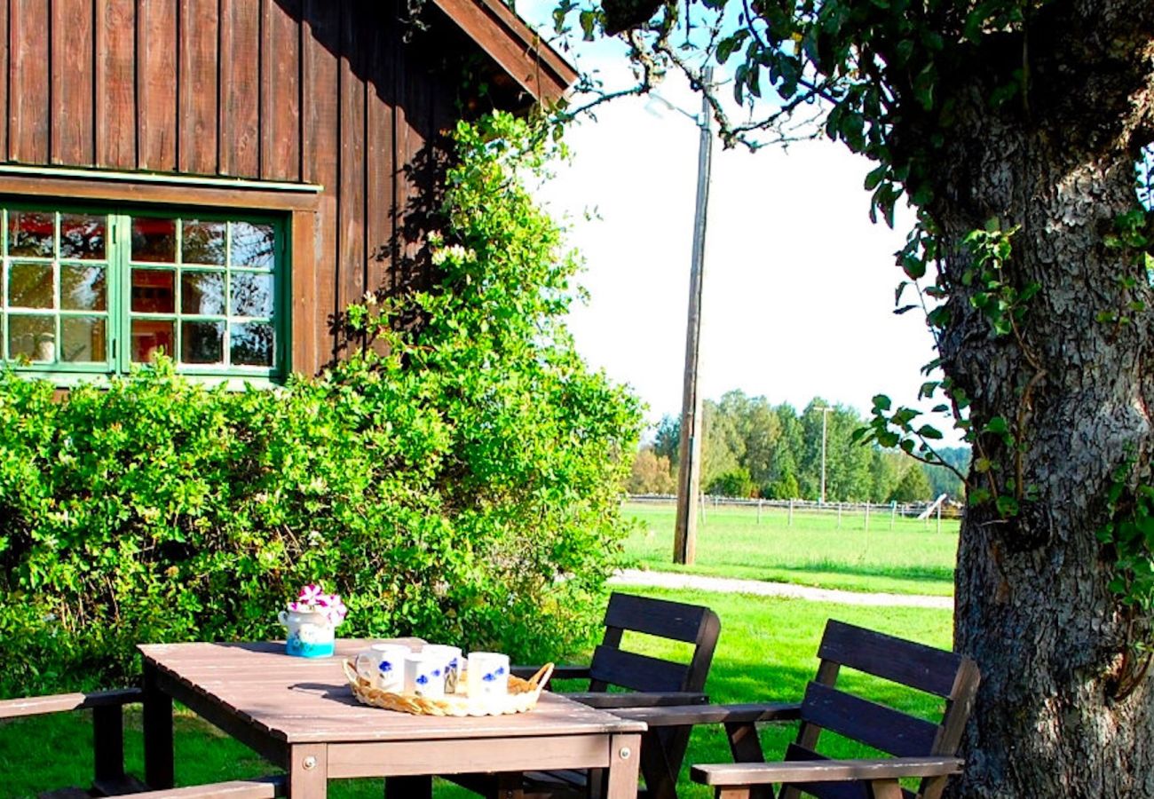 House in Ydre - Holiday idyll amidst horse paddocks, forest, meadows and lake with your own boat