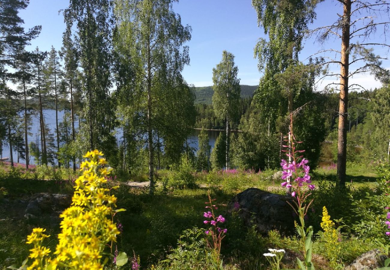 Stuga i Trehörningsjö - Härlig stuga vid sjö med egen brygga