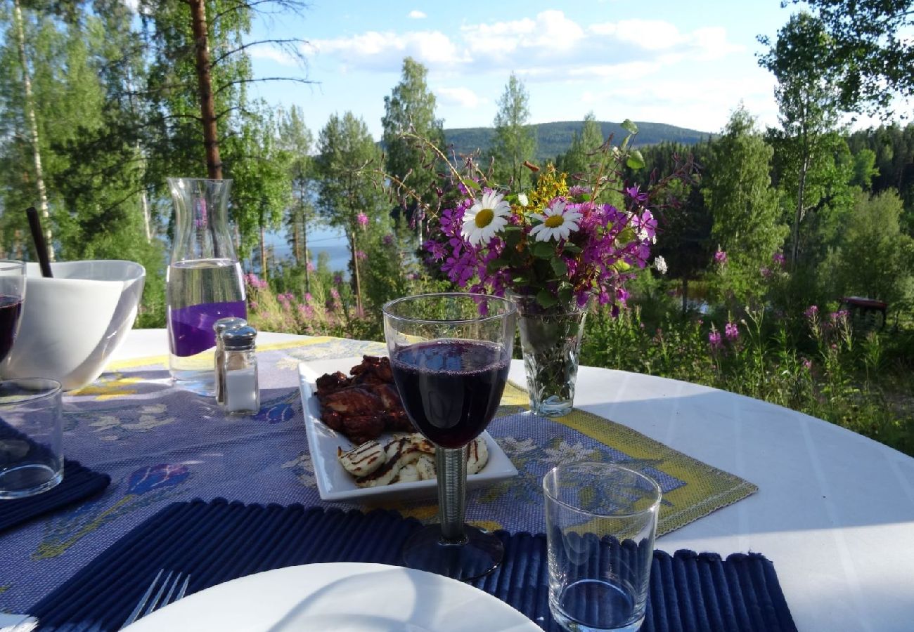 Stuga i Trehörningsjö - Härlig stuga vid sjö med egen brygga