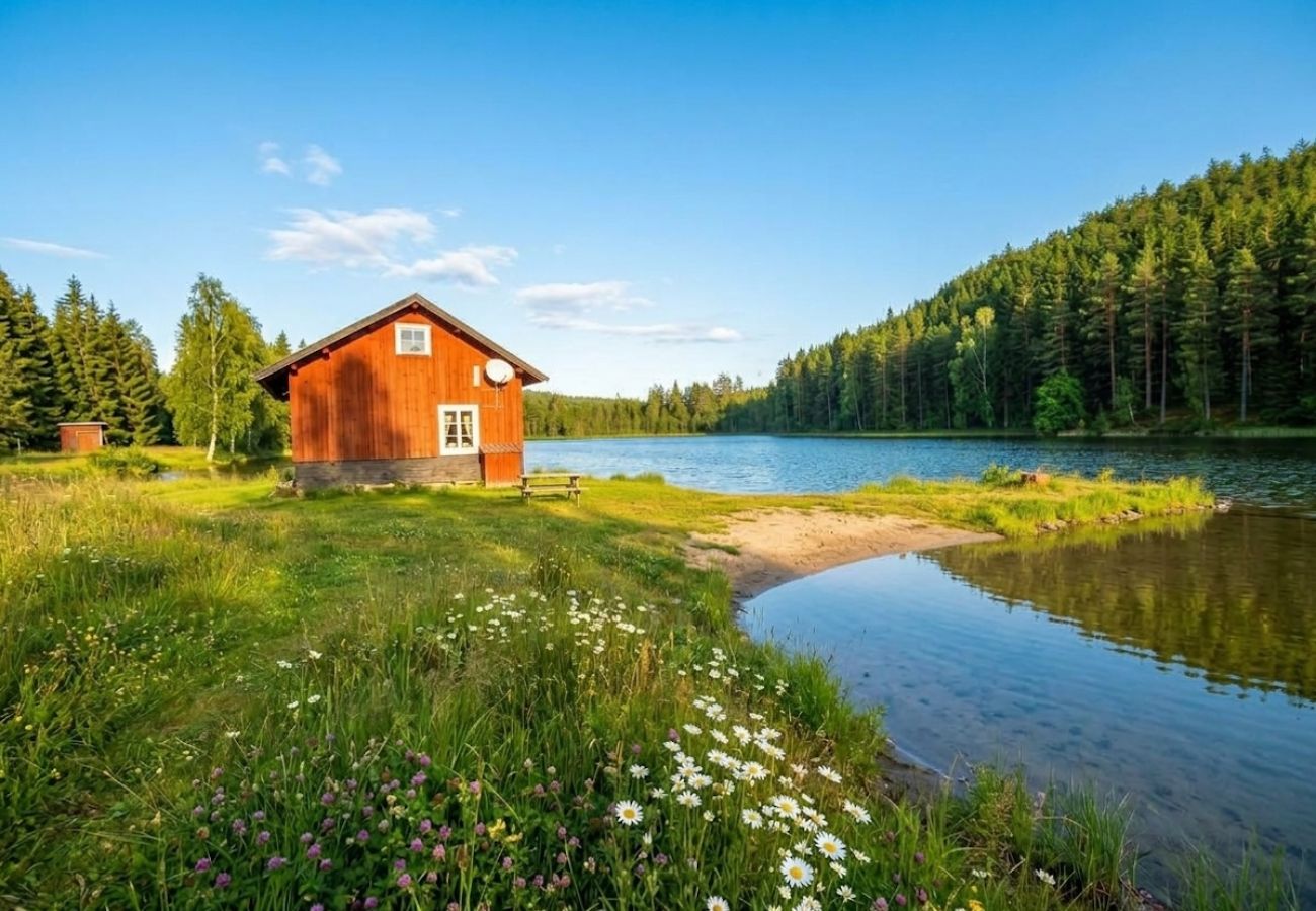 Stuga i Kopparberg - Semester i hjärtat av Bergslagen vid en liten sjö