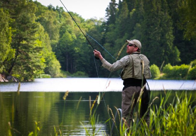 Stuga i Alingsås - Bo och fiska i en exklusiv naturskön miljö