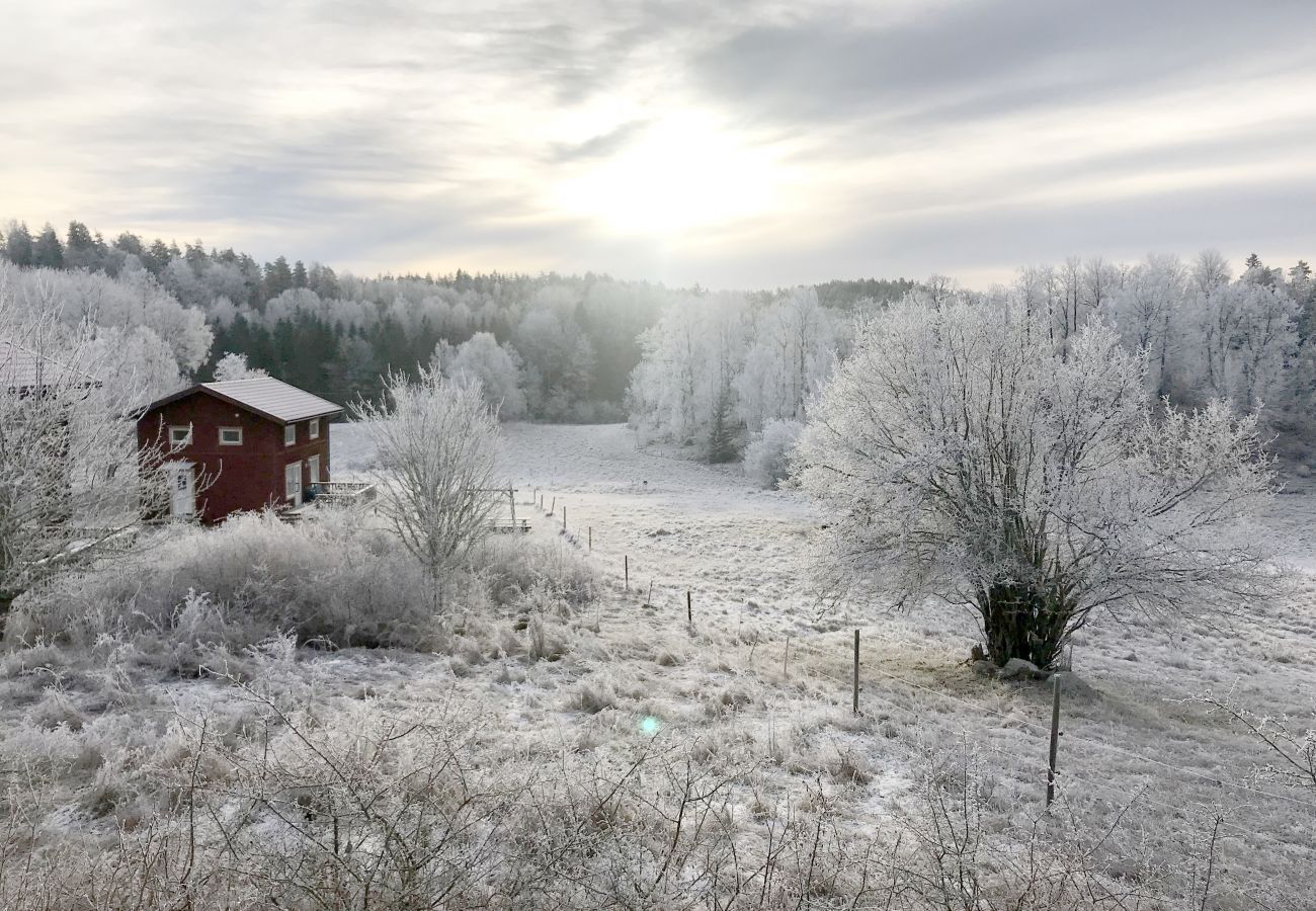 Stuga i Valdemarsvik - Modernt fritidshus med båt och WiFi på landet