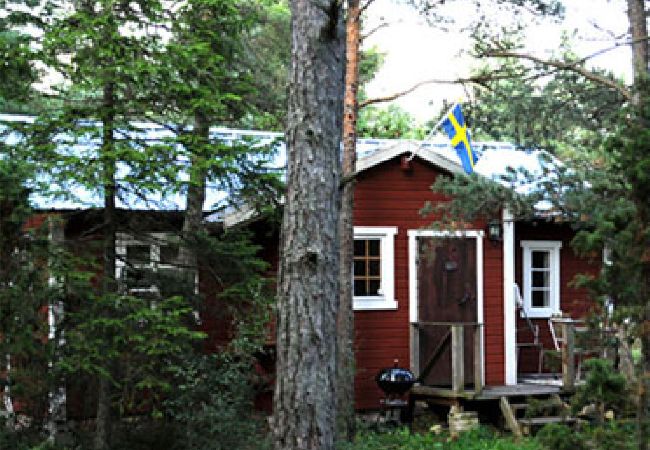 Stuga i Visby - Gotlandssemester omgiven av skog