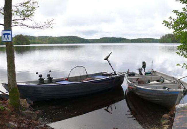 Stuga i Öxabäck - Modern sportfiskarstuga i södra Sverige