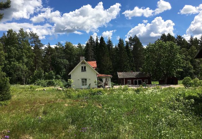 Stuga i Järlåsa - Semester i Uppland med båt nära Siggeforasjön