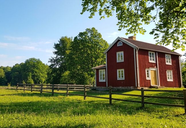 Stuga i Vissefjärda - Mysig stuga i de småländska skogarna nära sjön med båt, internet och bastu vid sjön