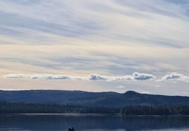 Stuga i Valsjöbyn - Förtrollande panoramautsikt över sjön och bergen