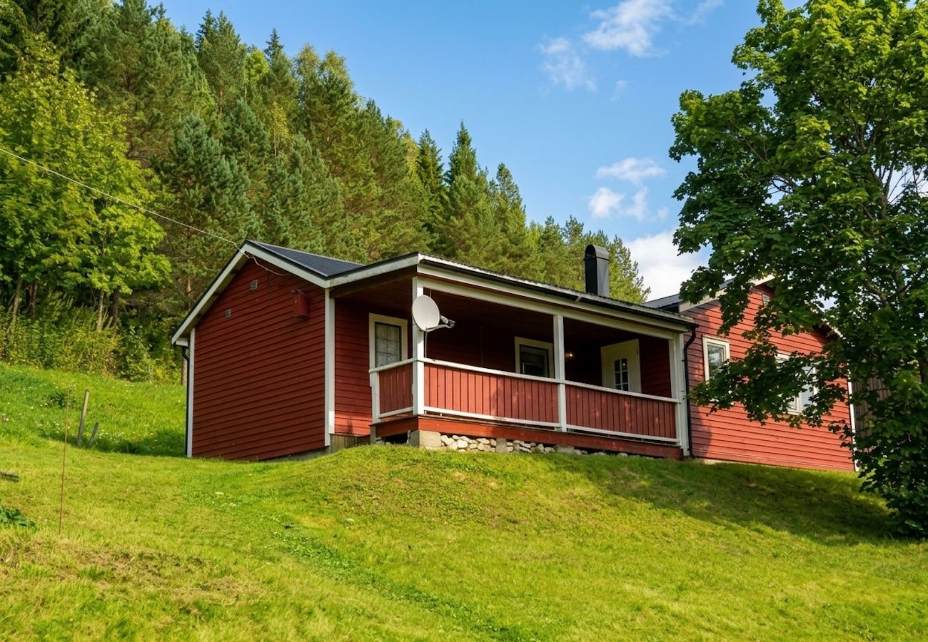Stuga i Valsjöbyn - Förtrollande panoramautsikt över sjön och bergen