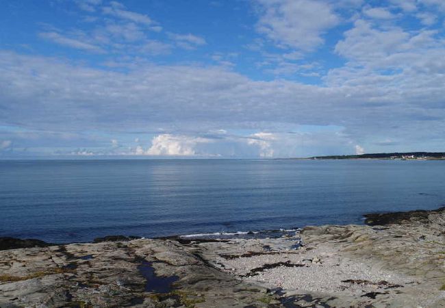 Stuga i Åsa - Stort fritidshus 400 meter från havet