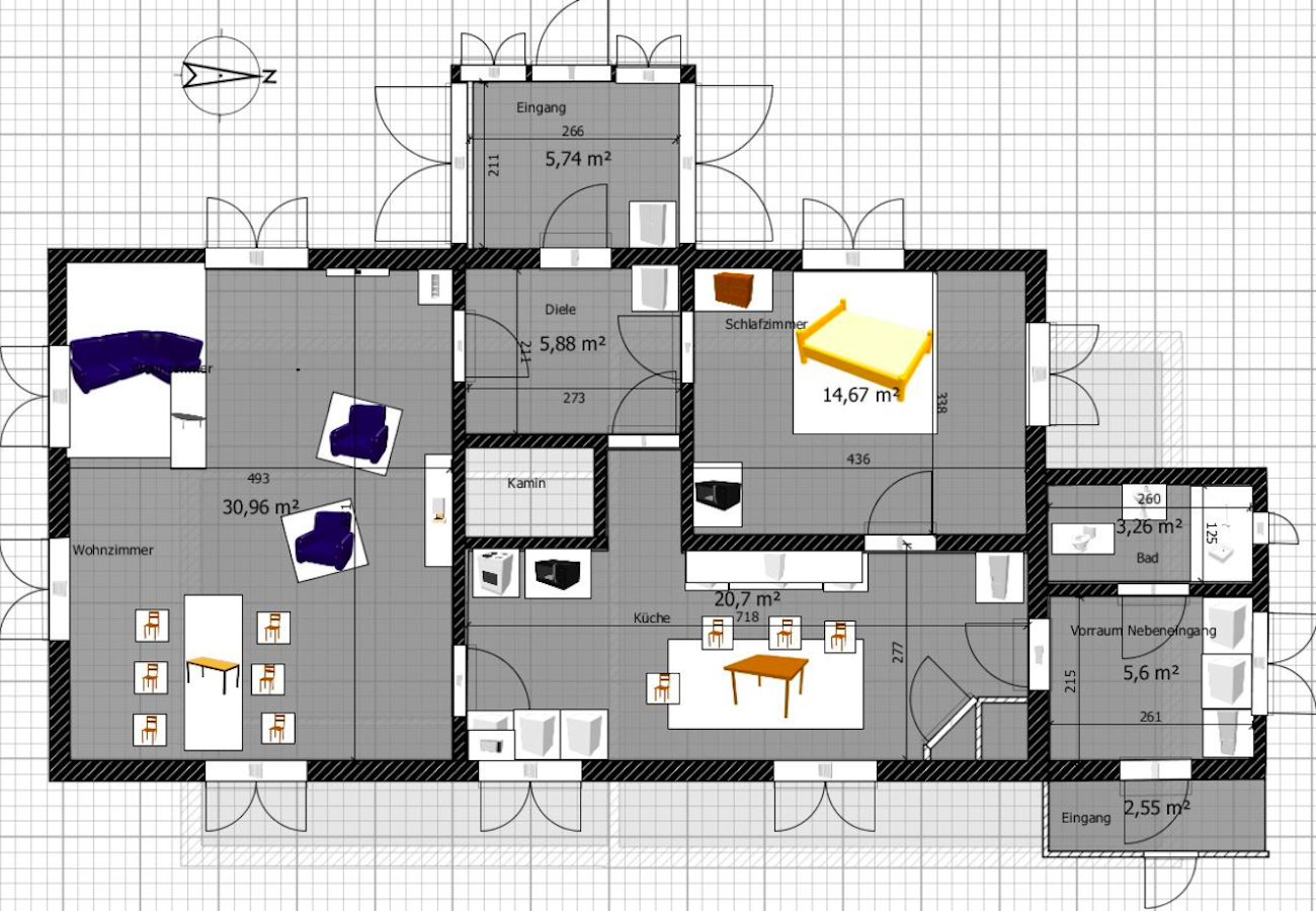 Stuga i Korsberga - Semesterhus mitt i sagoskogen i Småland med bastu