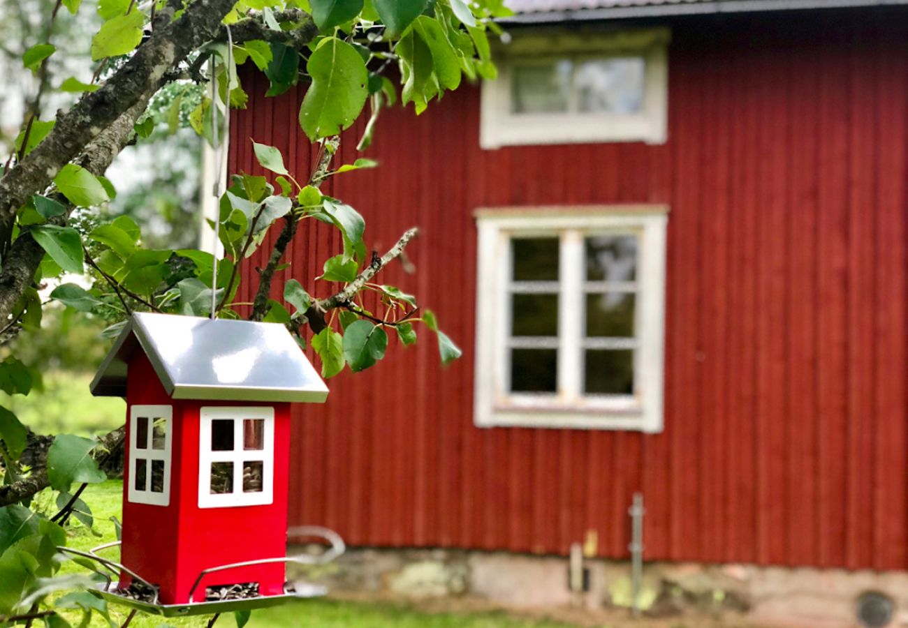 Stuga i Korsberga - Semesterhus mitt i sagoskogen i Småland med bastu
